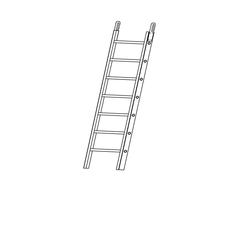 Ladder for Decks with Hatch